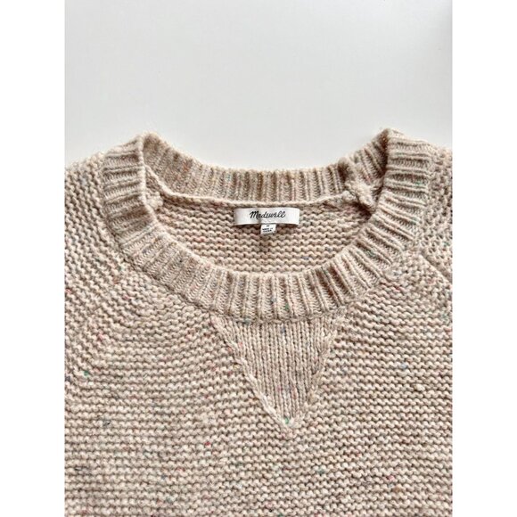 MADEWELL Donegal Funfetti flecked wide sleeve sweater Sweater, Size M - Picture 12 of 16